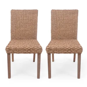 Boho Wicker Dining Chair (Set of 2) - NH346113 dining table set, 6-piece dining set