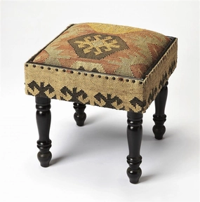 Boho Jute Storage Stool table runner, placemat