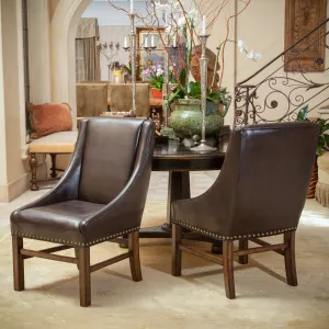Bonded Leather Upholstered Dining Chairs (Set of 2) - NH673592 dining table set, 6-piece dining set