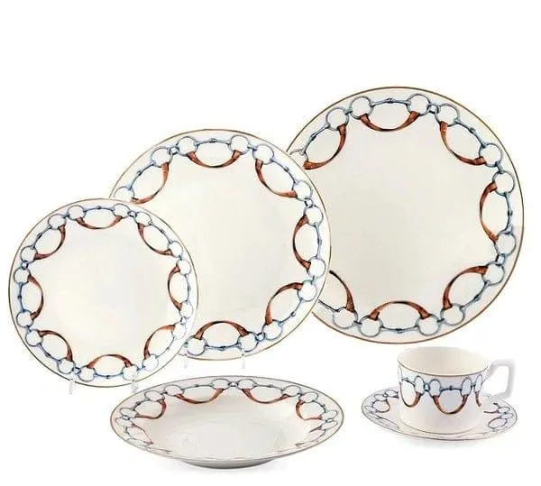Bone China Snaffle Bit Dinnerware Collection