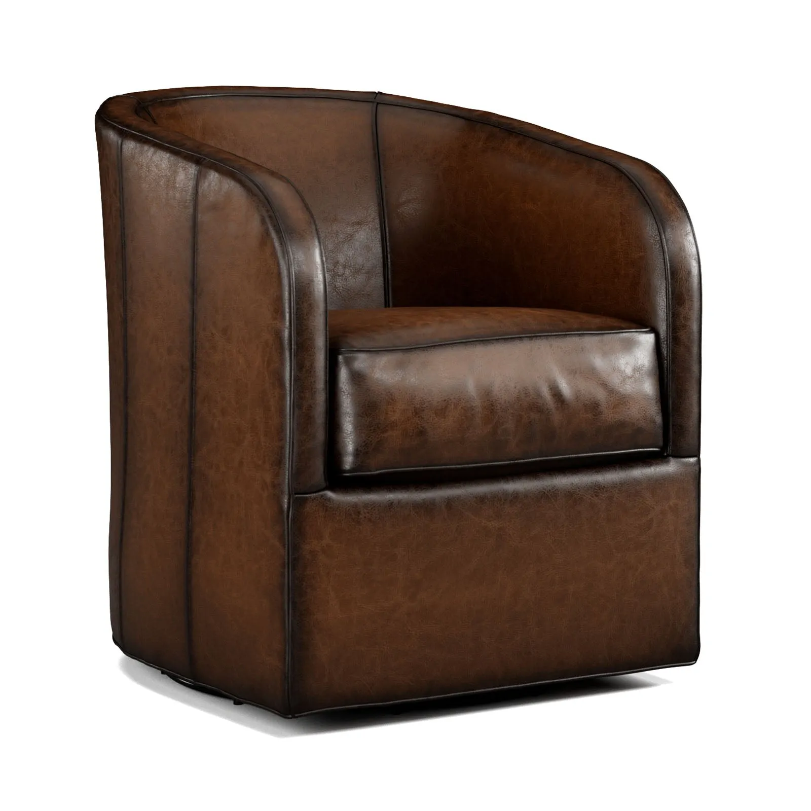 Boone Leather Swivel Chairs