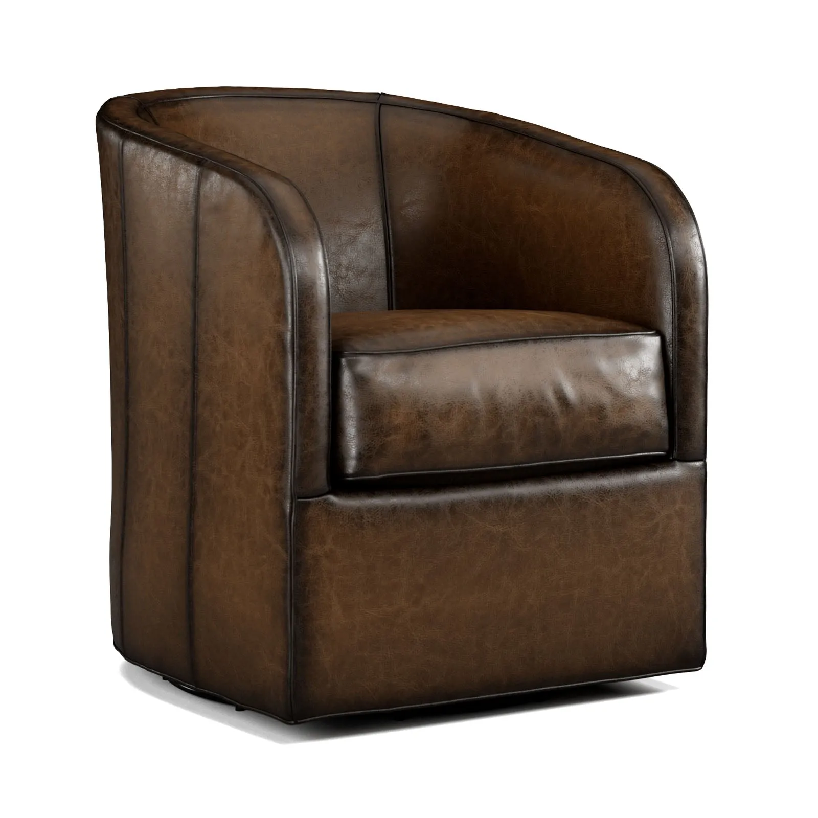 Boone Leather Swivel Chairs