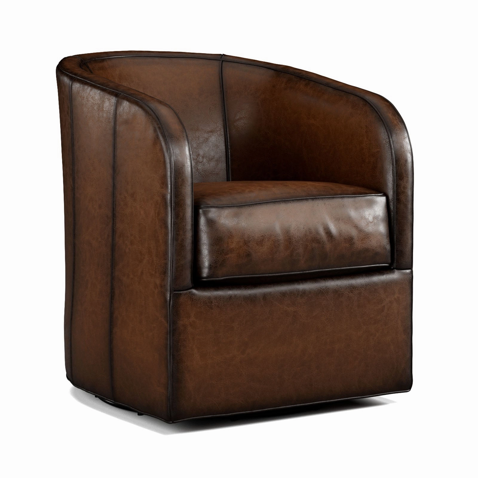 Boone Leather Swivel Chairs