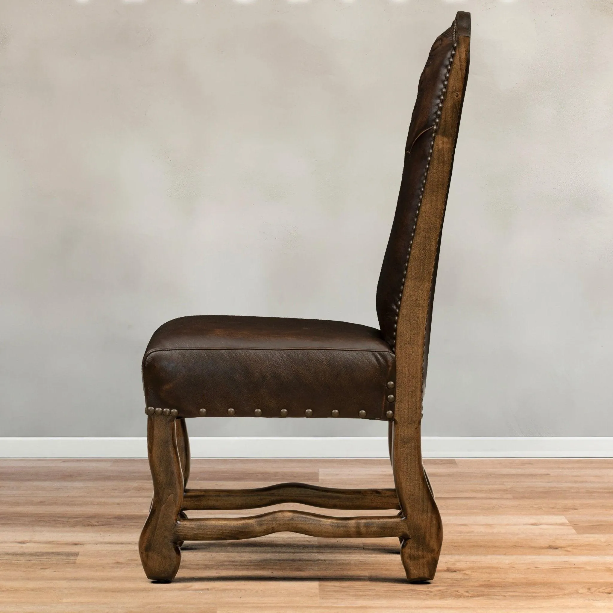 Boot Stitch Western Side Chair
