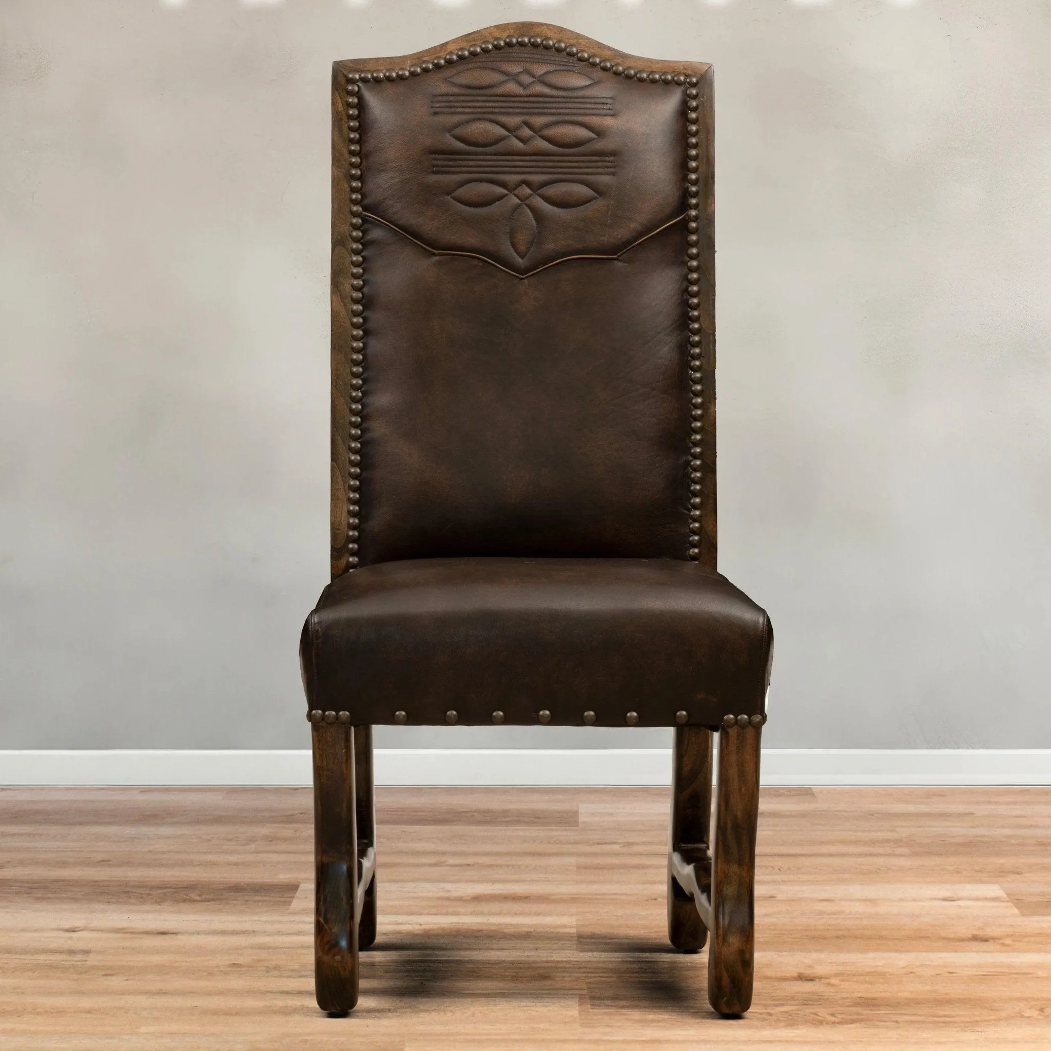 Boot Stitch Western Side Chair