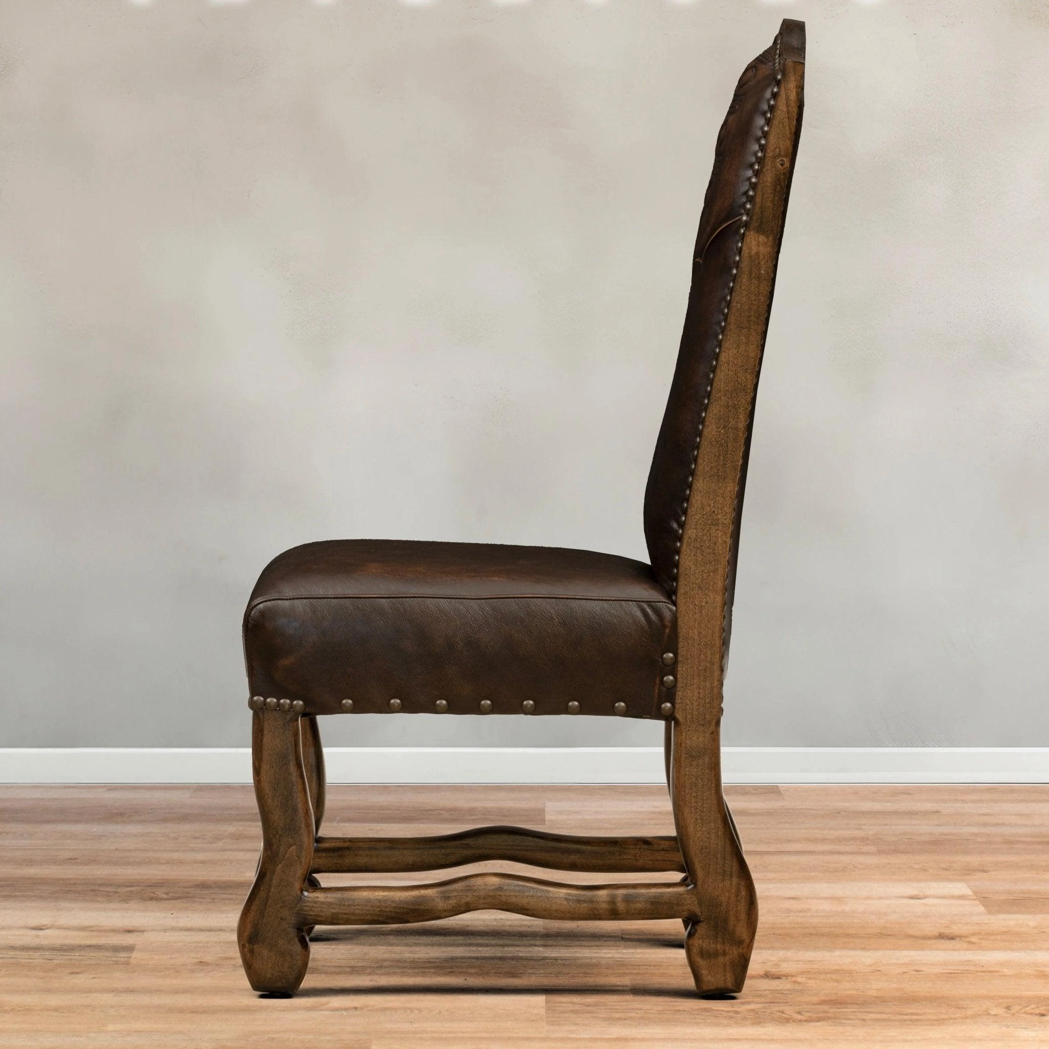 Boot Stitch Western Side Chair