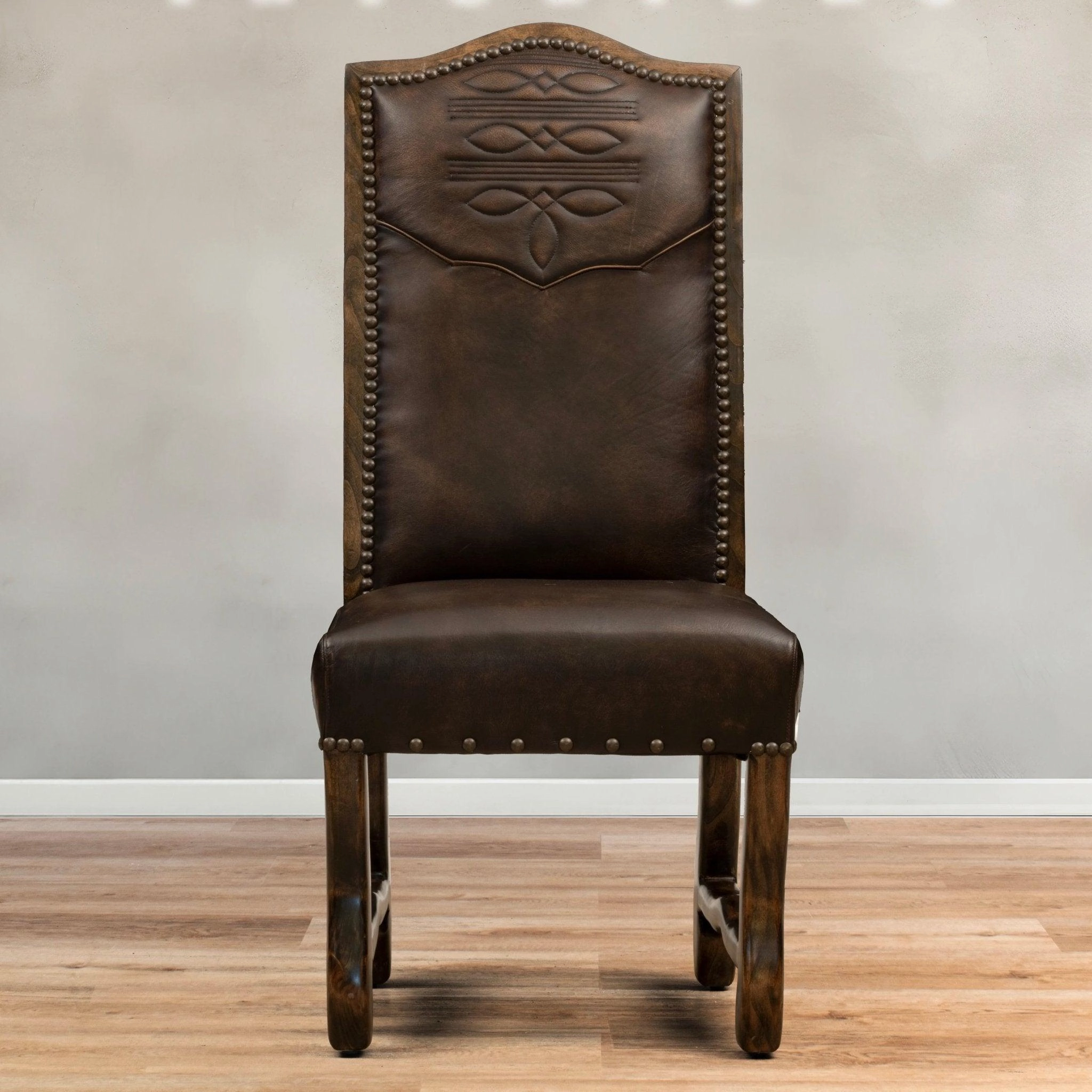 Boot Stitch Western Side Chair