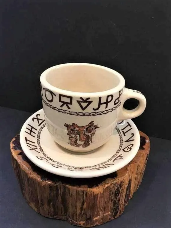 Boots and Brands Western Coffee Cup &/or Saucer toilet seat cover, slow close seat