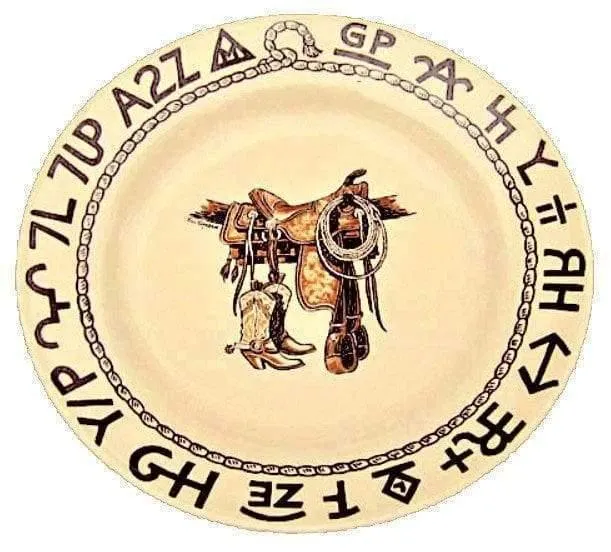 Boots and Brands Western Salad Plates toilet seat cover, slow close seat