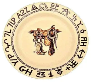 Boots and Brands Western Salad Plates toilet seat cover, slow close seat
