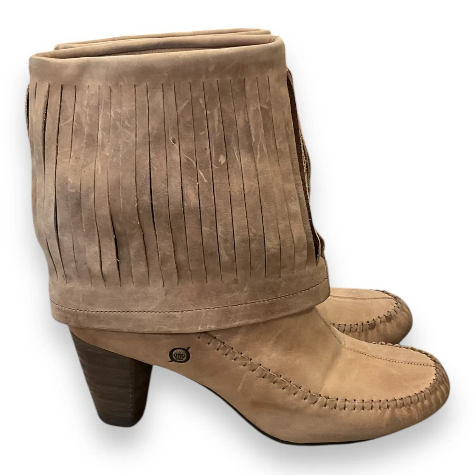 Boots Ankle Heels By Born In Brown, Size: 10 born