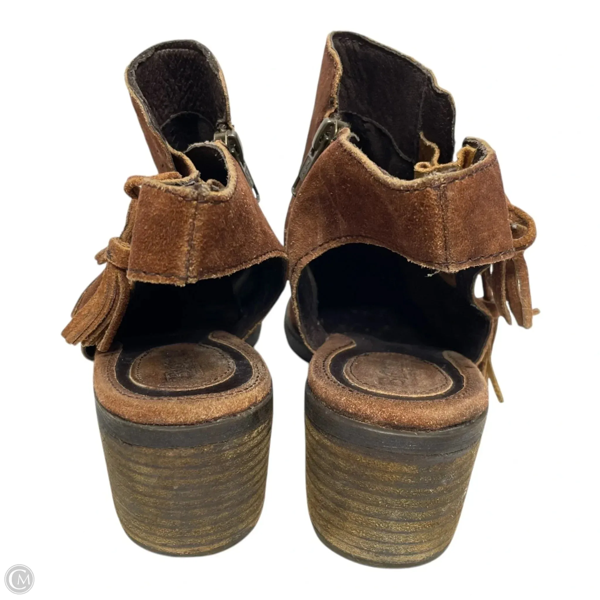 Boots Ankle Heels By Born In Brown, Size: 9 born