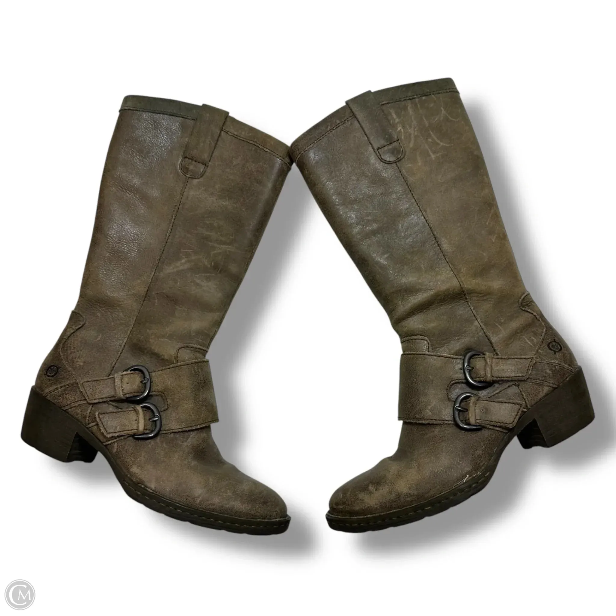 Boots Knee Flats By Born In Brown, Size: 7.5 born