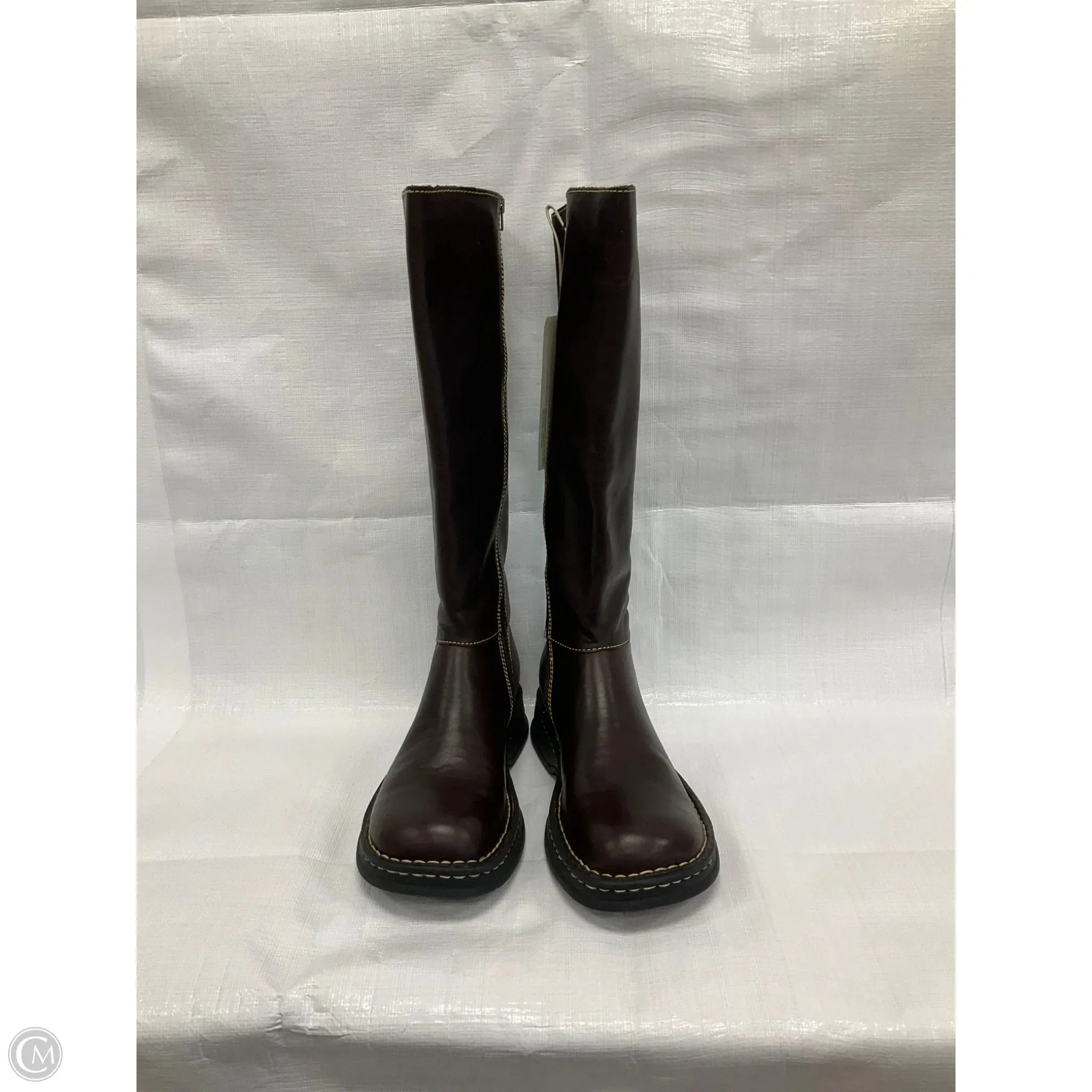 Boots Leather By Born In Brown, Size: 8 born