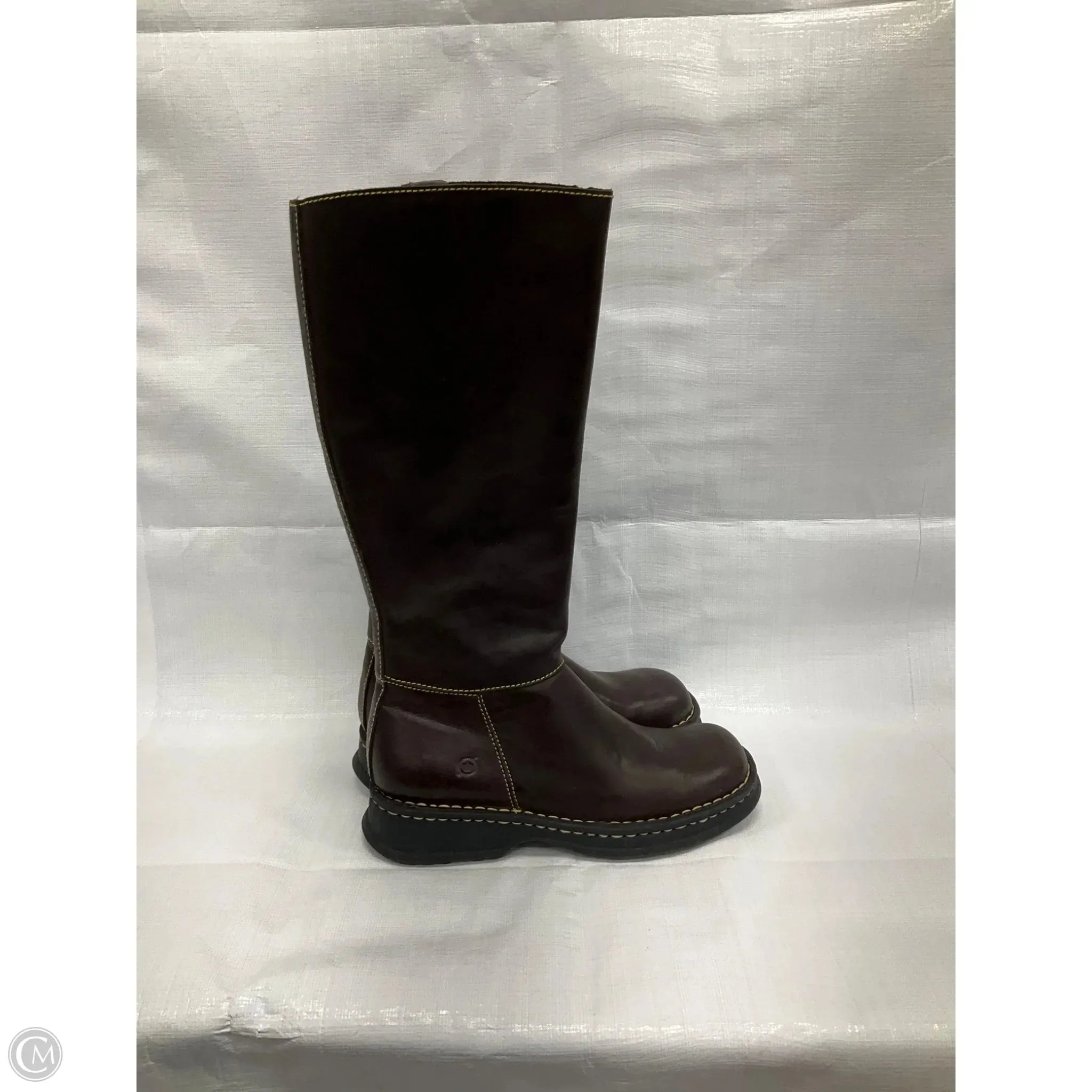Boots Leather By Born In Brown, Size: 8 born
