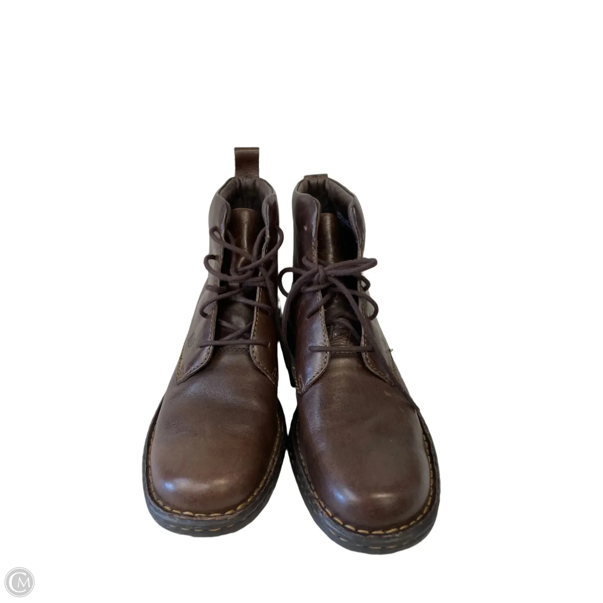 Boots Leather By Born In Brown, Size: 8.5 born