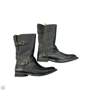 Boots Mid-calf Flats By Born In Black, Size: 8.5 born