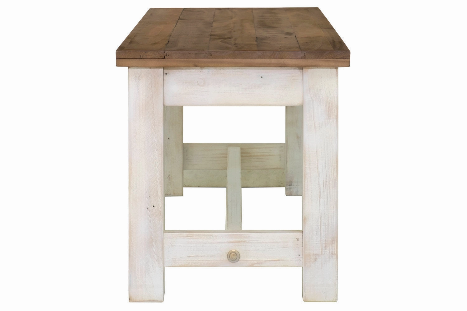 Borsgade Bench - White/Natural
