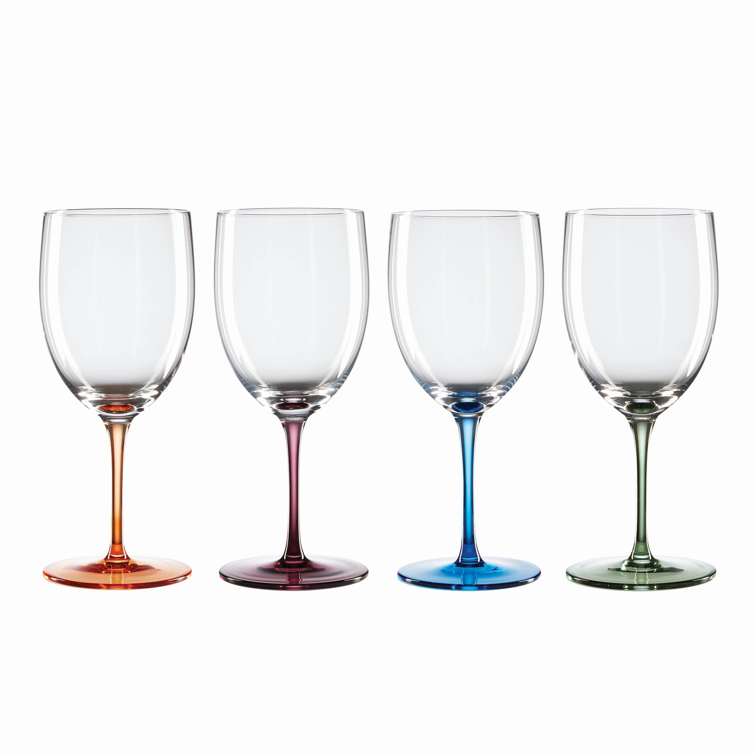 Bottoms Up Wine Glasses - Set Of 4