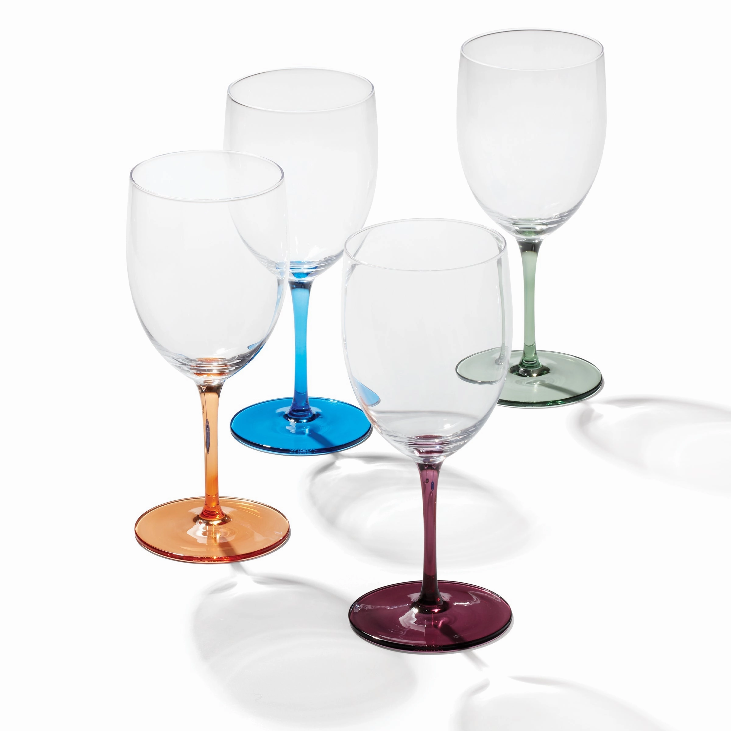 Bottoms Up Wine Glasses - Set Of 4