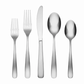 Bourne Satin Mirror 20 Piece Flatware Set