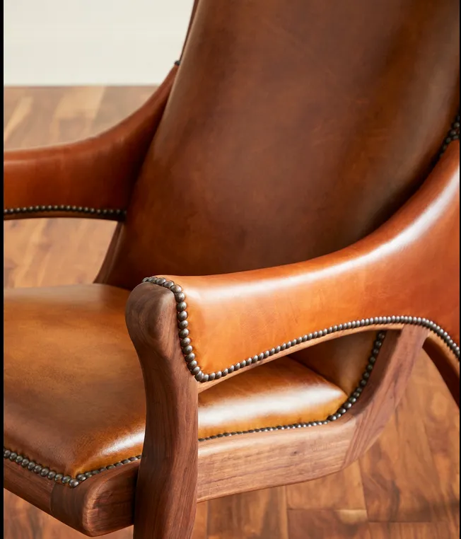 Bowen Leather Rocking Chair