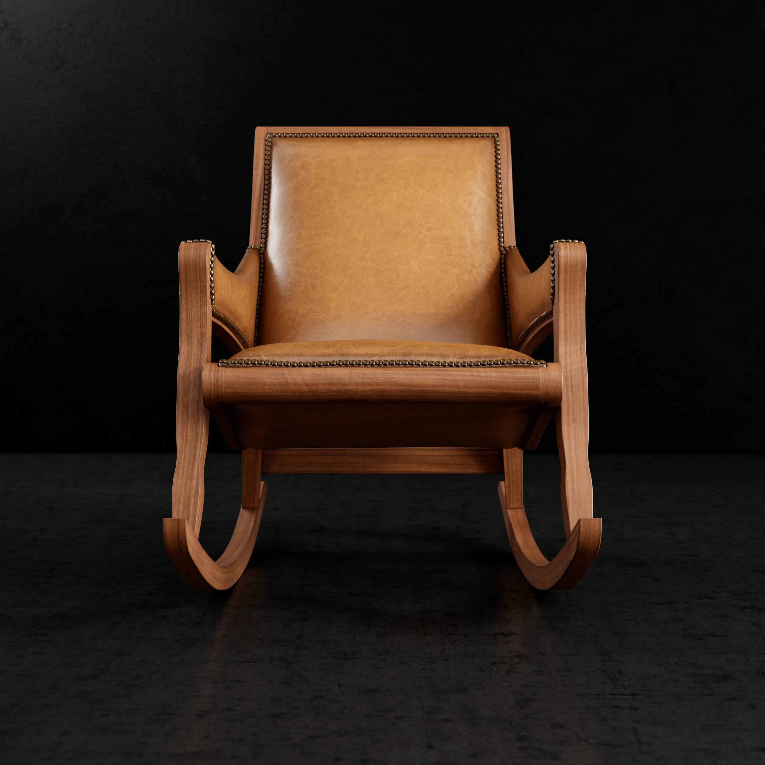 Bowen Leather Rocking Chair