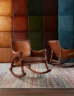 Bowen Leather Rocking Chair gaming chair, computer chair