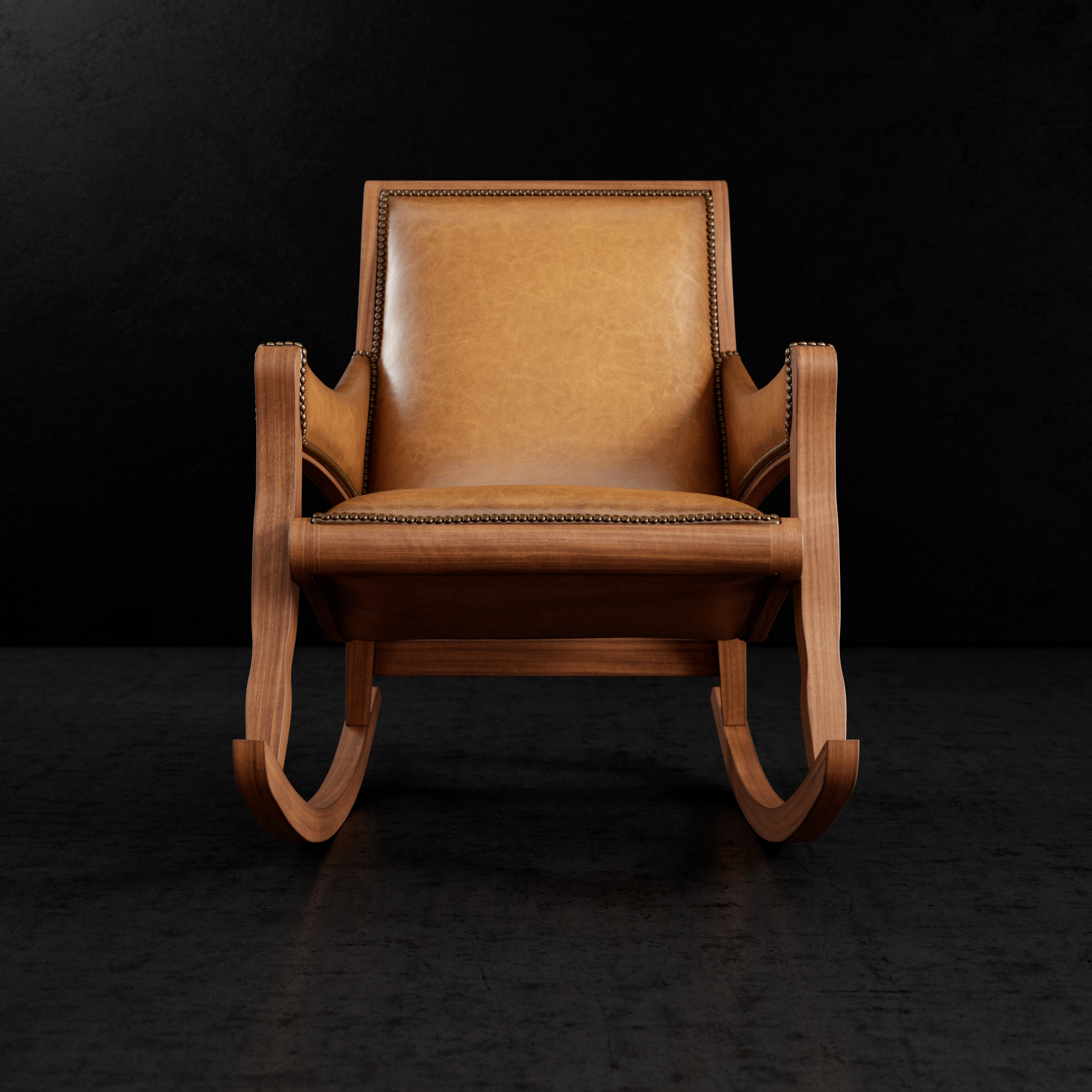 Bowen Leather Rocking Chair