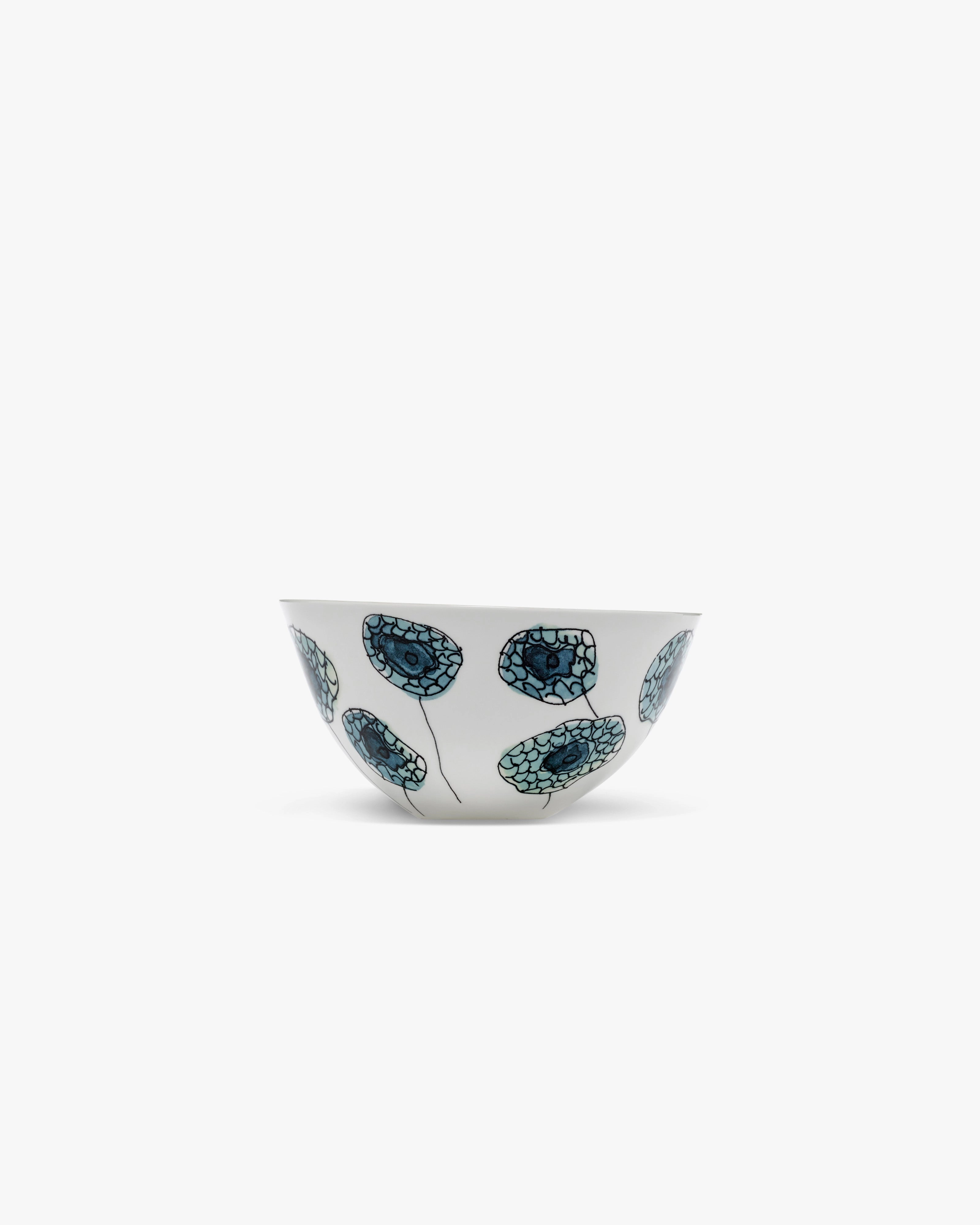 Bowl L Anemone vaniglia Midnight Flowers