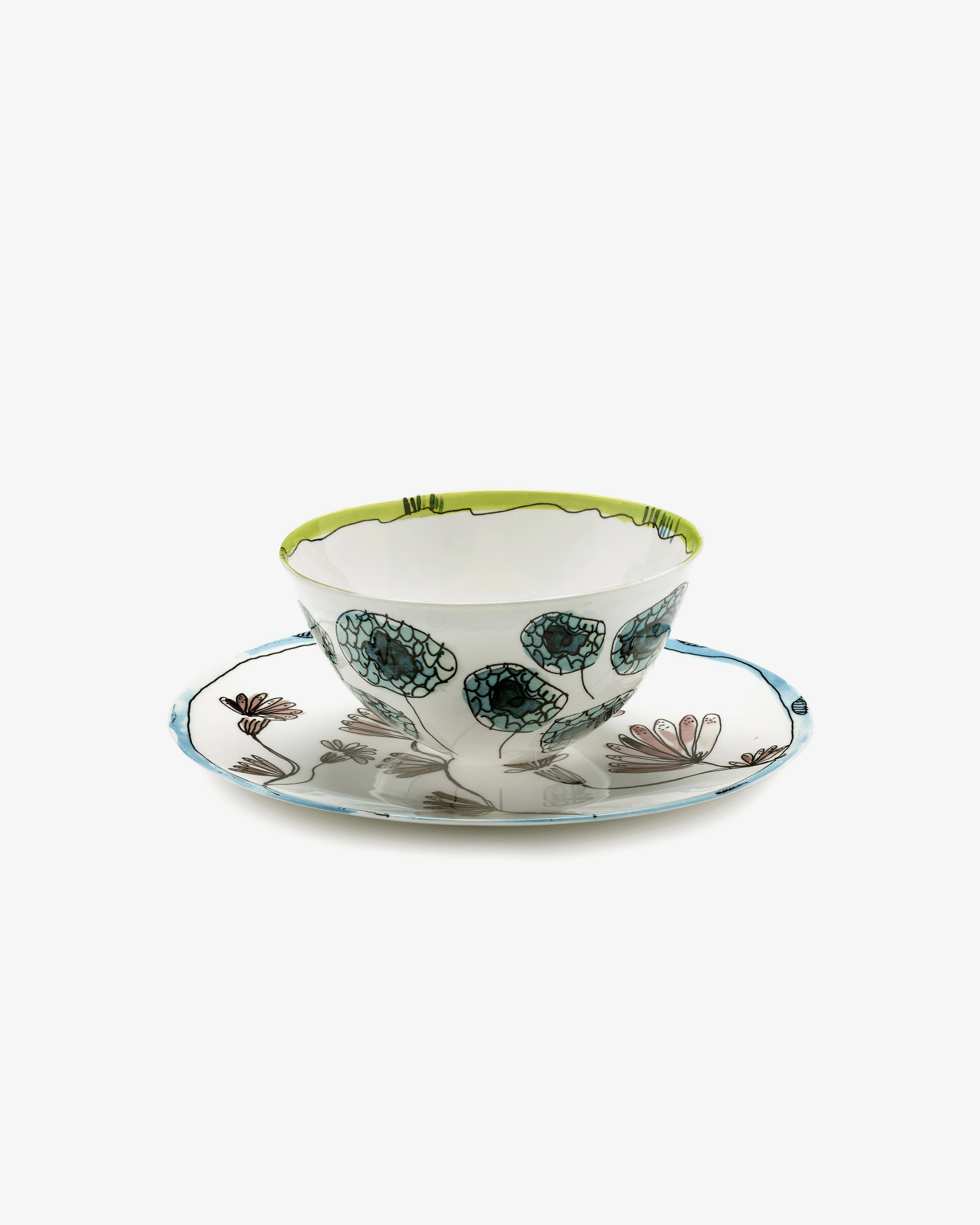 Bowl L Anemone vaniglia Midnight Flowers