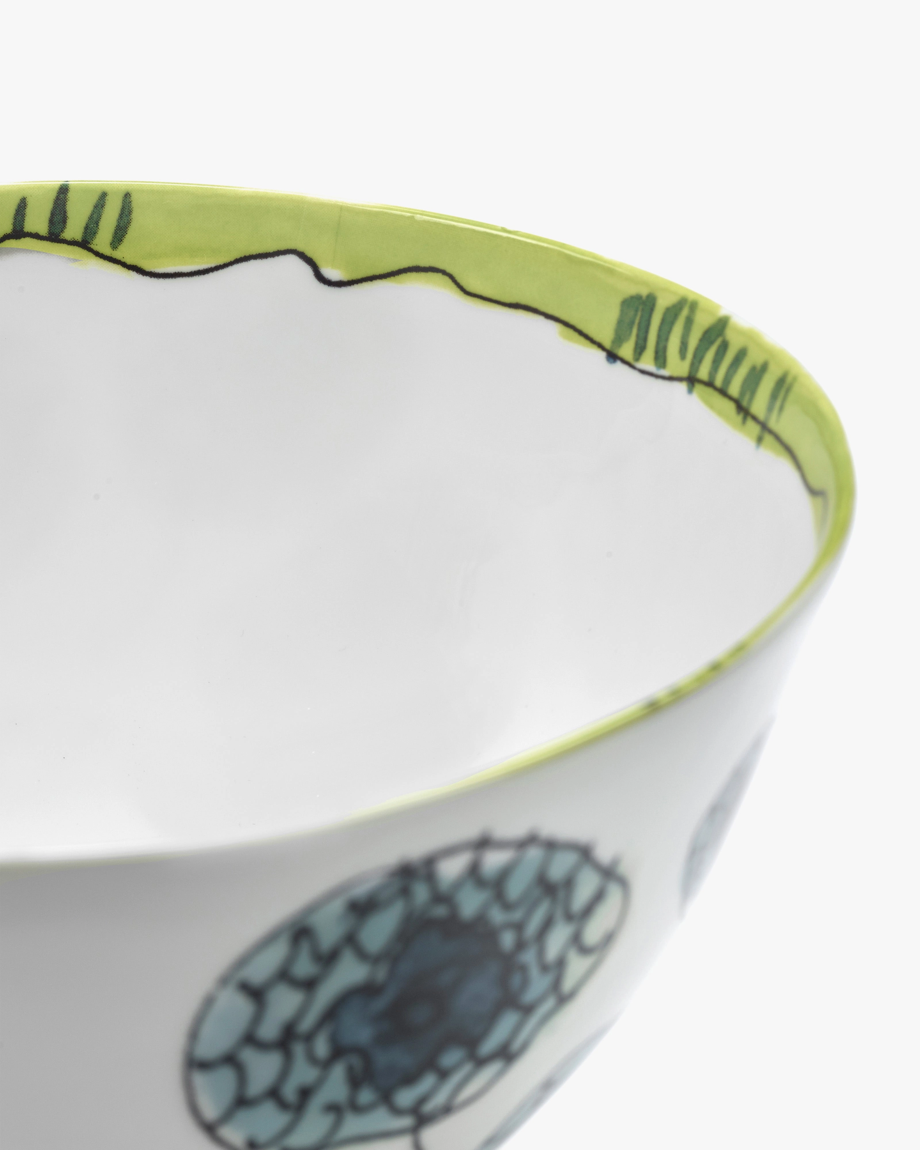 Bowl L Anemone vaniglia Midnight Flowers