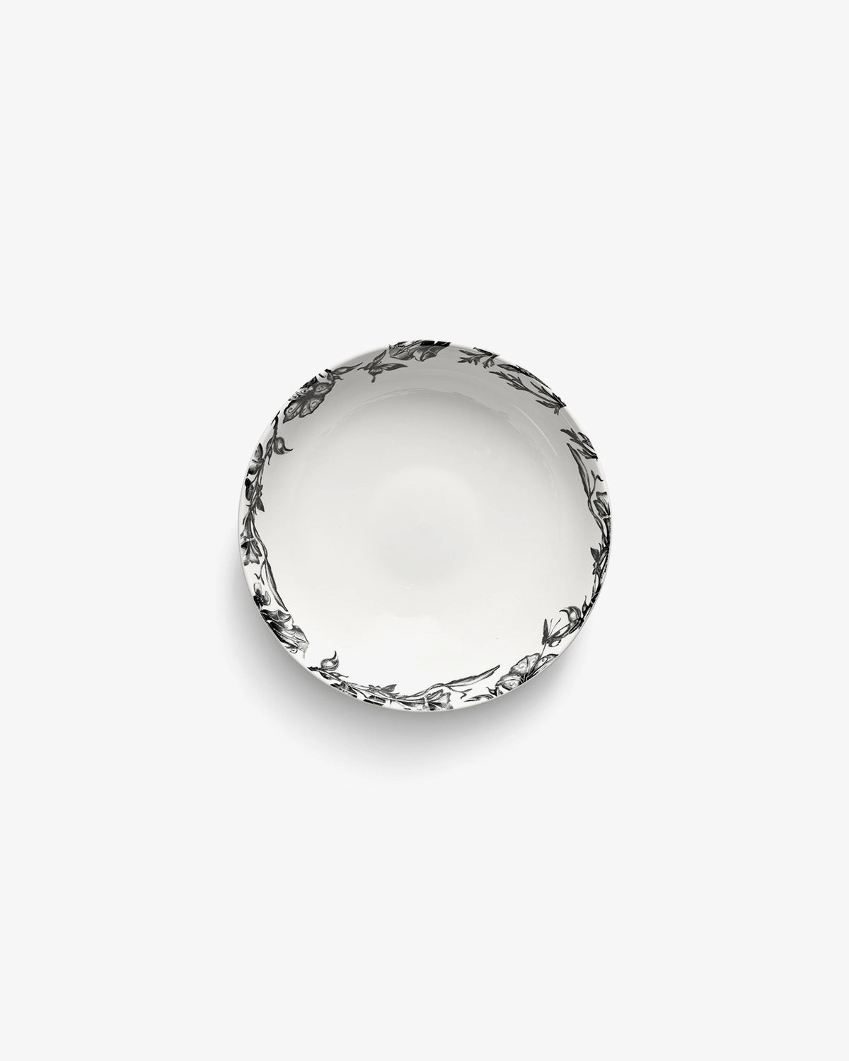 Bowl low M enchanted garden white - black Unity