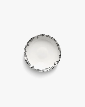 Bowl low M enchanted garden white - black Unity