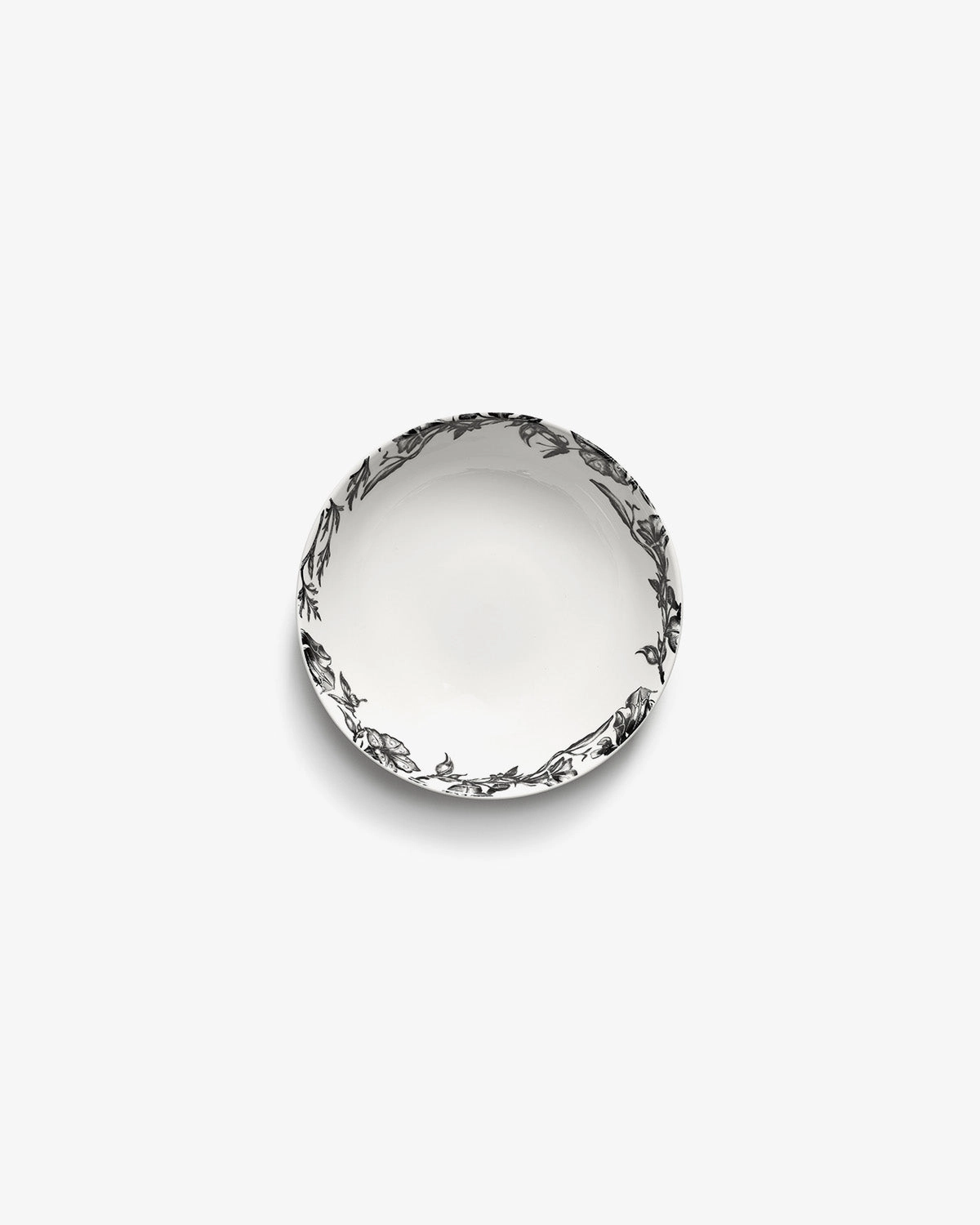 Bowl low S enchanted garden white - black Unity