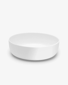 Bowl low XL white glazed Base