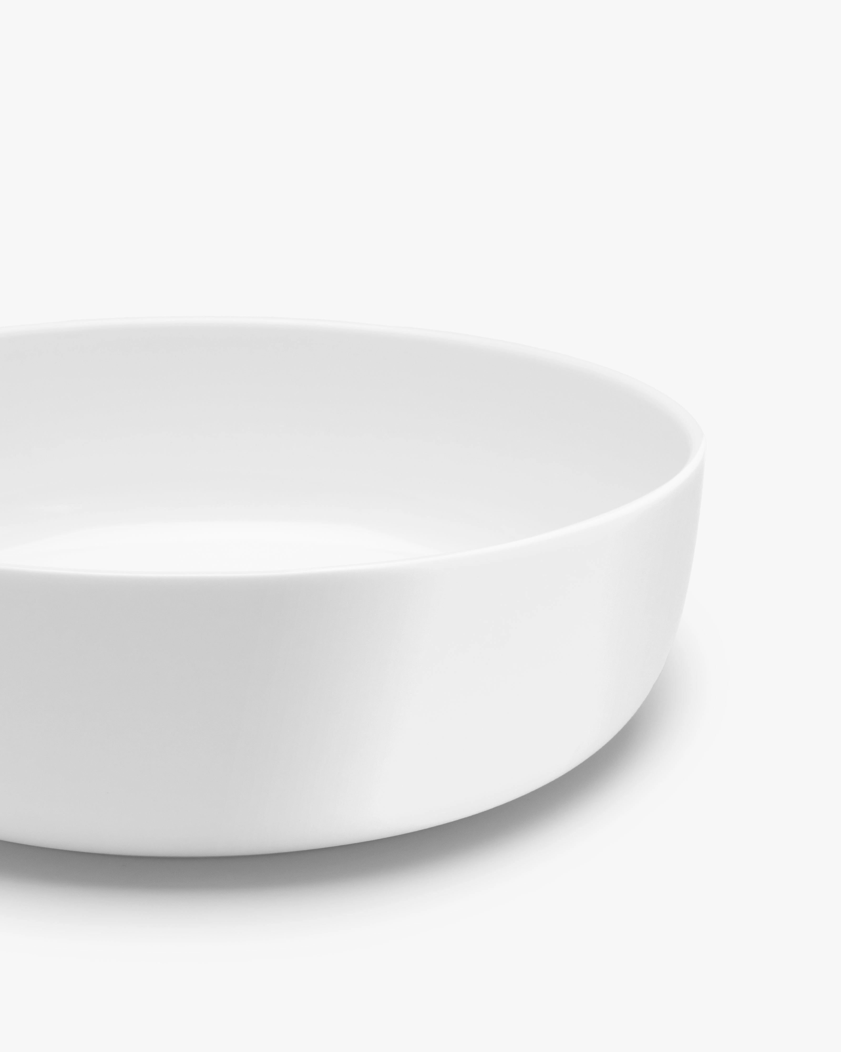 Bowl low XL white glazed Base