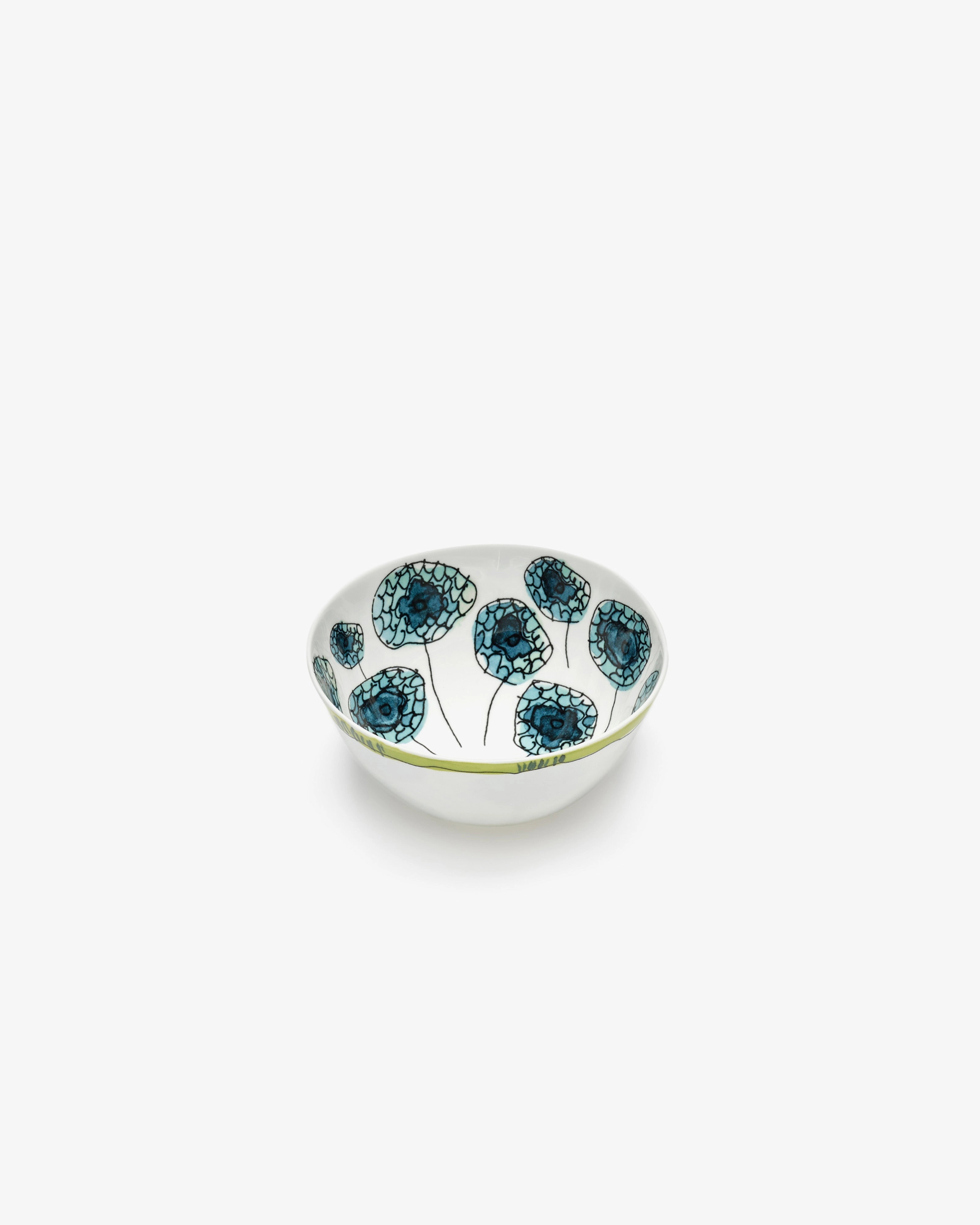 Bowl M Anemone vaniglia Midnight Flowers