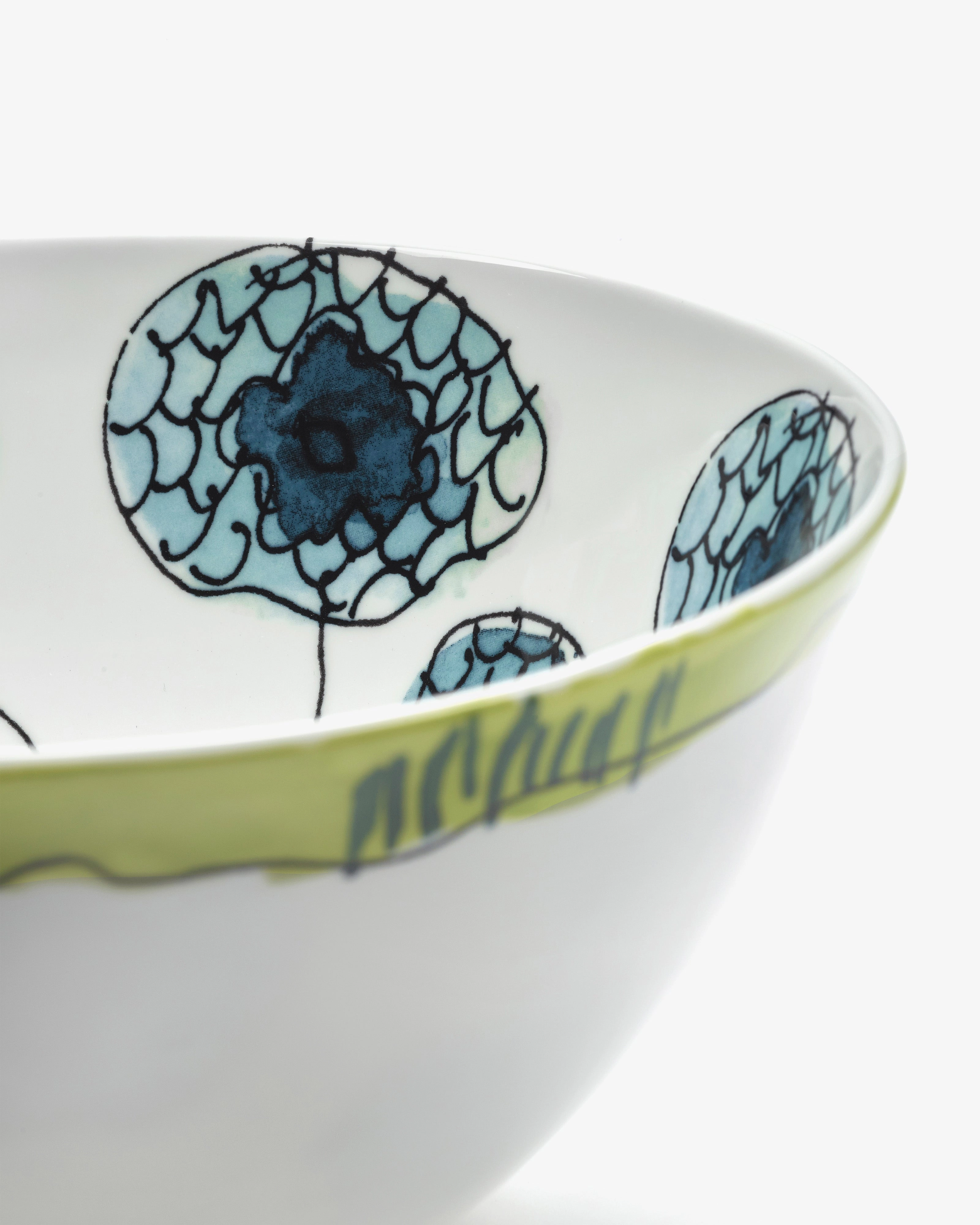 Bowl M Anemone vaniglia Midnight Flowers