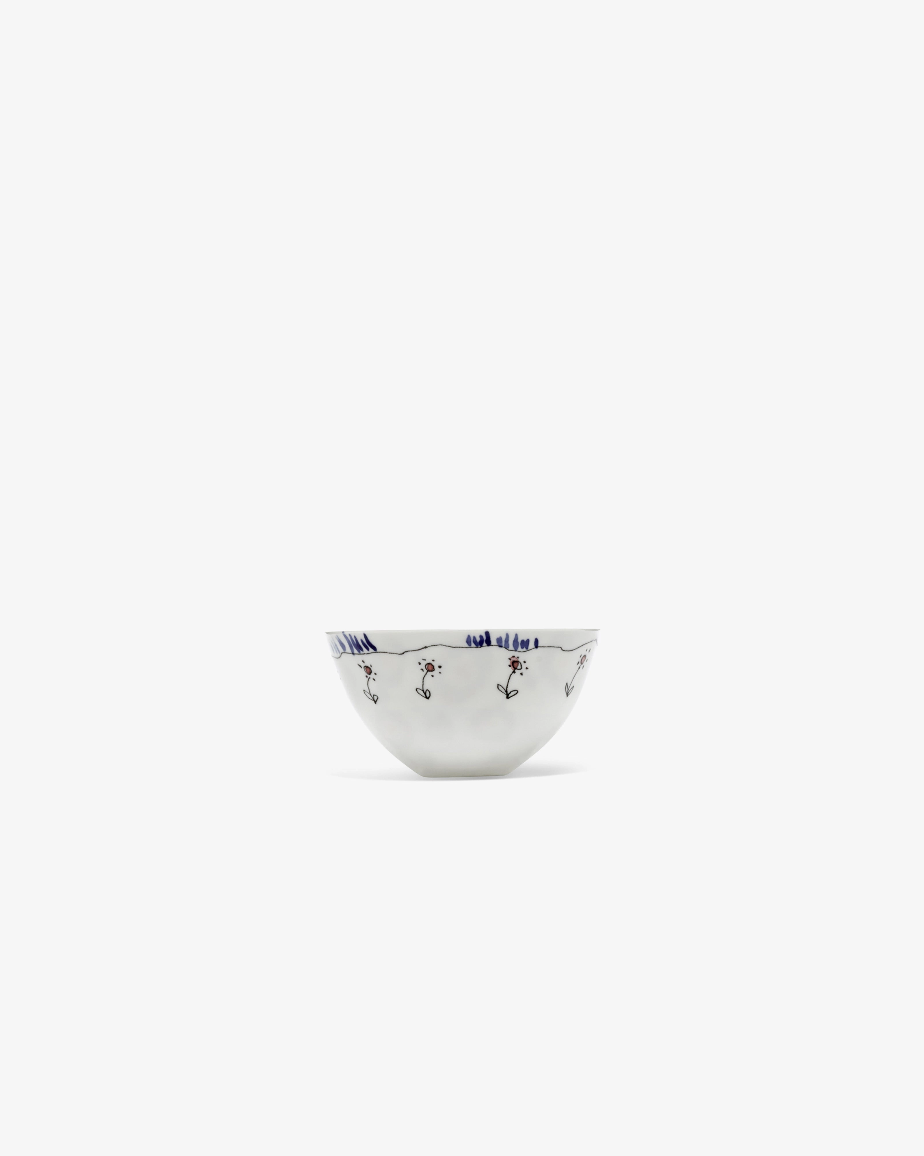 Bowl S Anemone milk Midnight Flowers