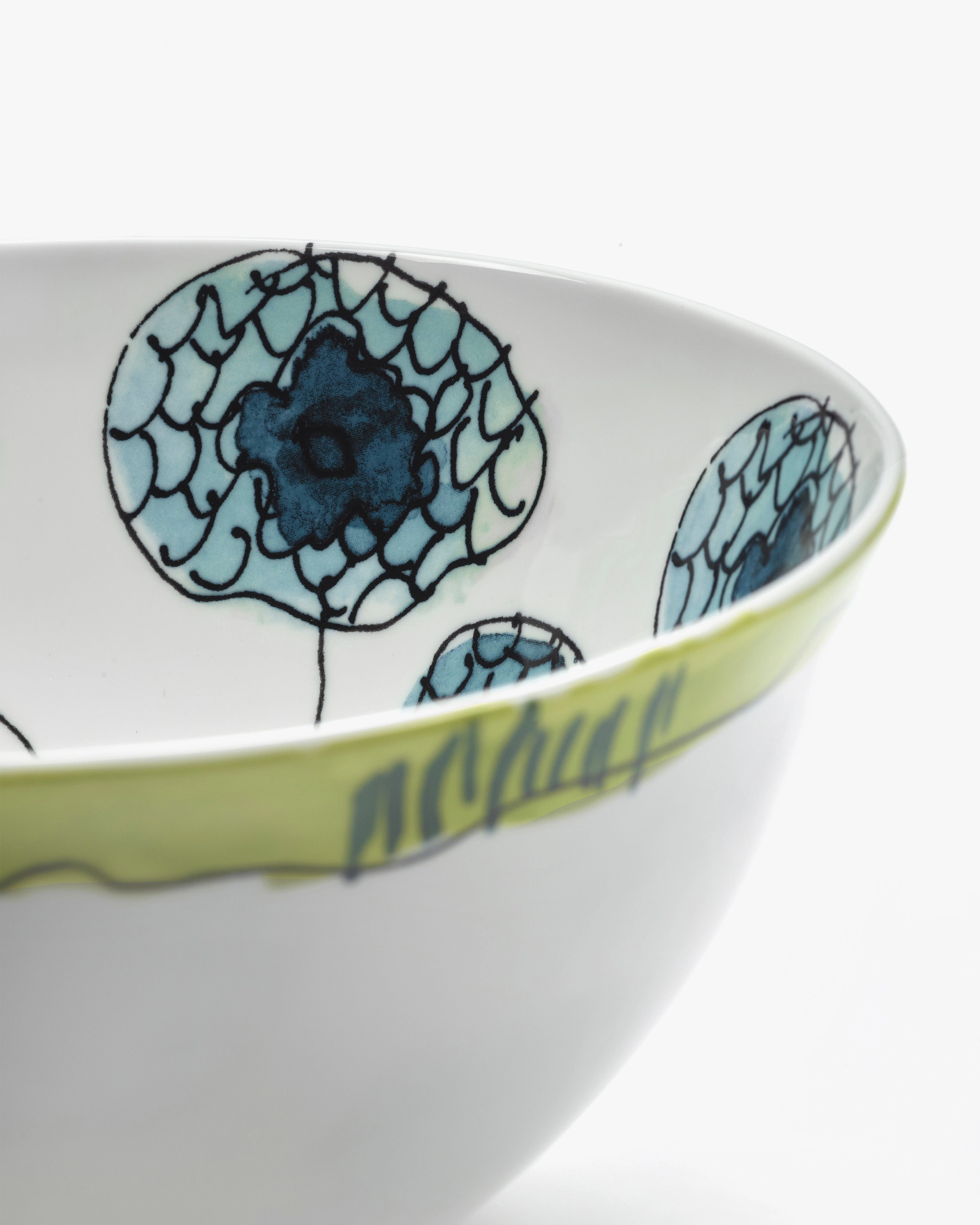 Bowl S Anemone vaniglia Midnight Flowers