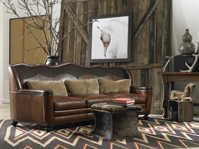 Bozeman Luxury Leather Sofa vanity mirror, wall mirror