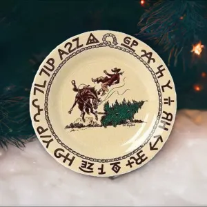 Branded Cowboy Christmas Western Dessert Plate toilet seat cover, slow close seat