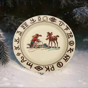 Branded Cowboy Christmas Western Lunch Plate toilet seat cover, slow close seat