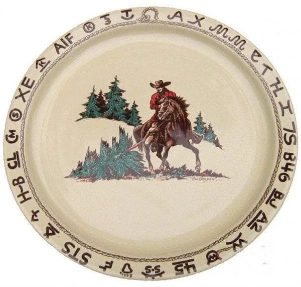 Branded Cowboy Christmas Western Serving Plate toilet seat cover, slow close seat