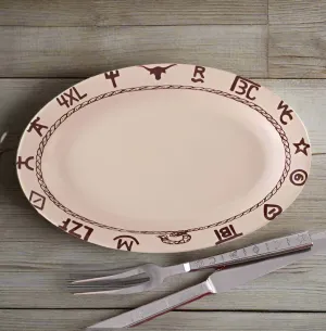 Branded Western Serving Platter - Steak Plate toilet seat cover, slow close seat