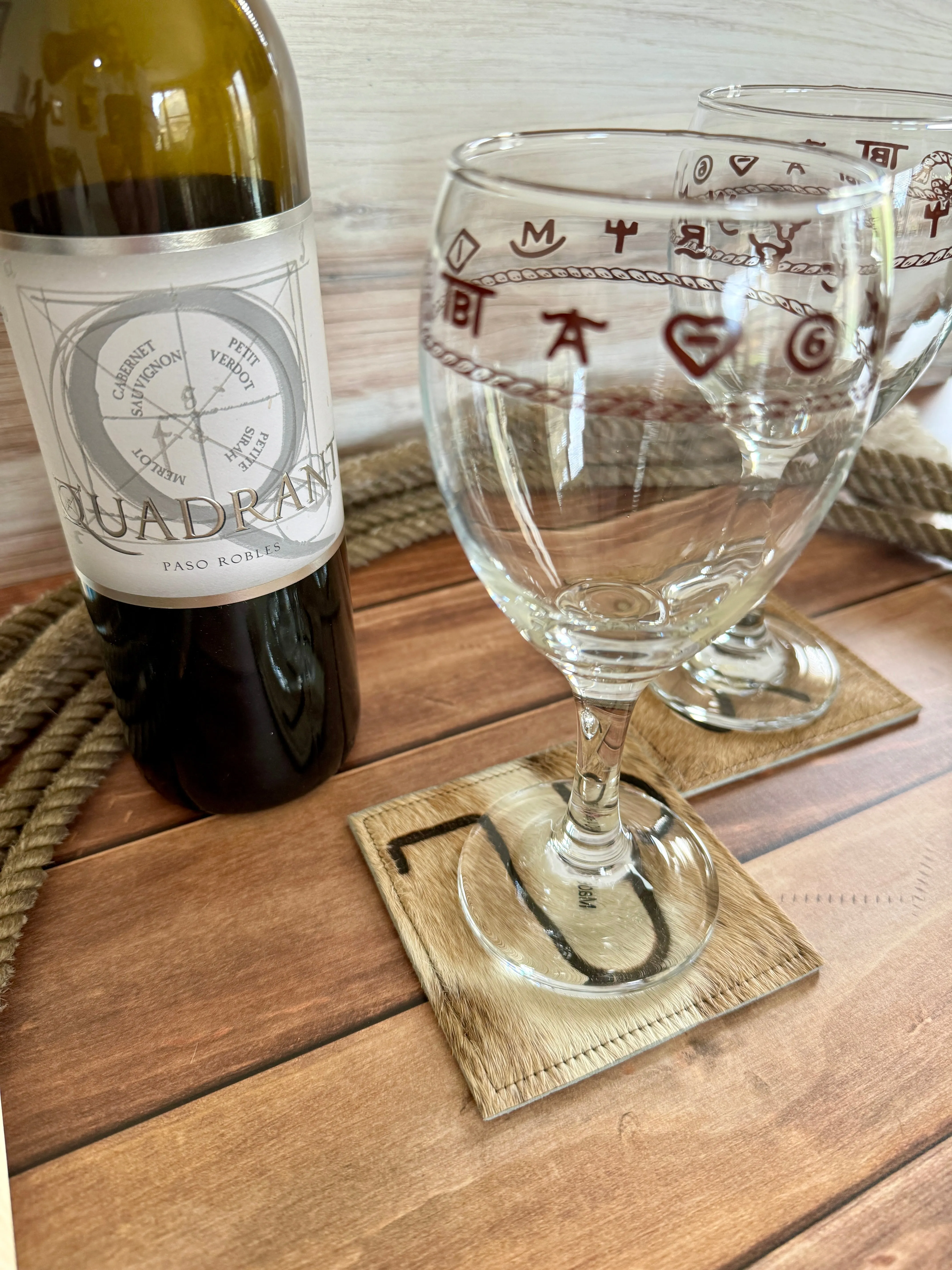 Branded Western Wine Glasses