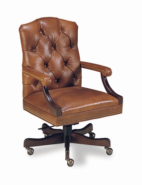 Braxton Tufted Leather Swivel Desk Chair gaming chair, computer chair