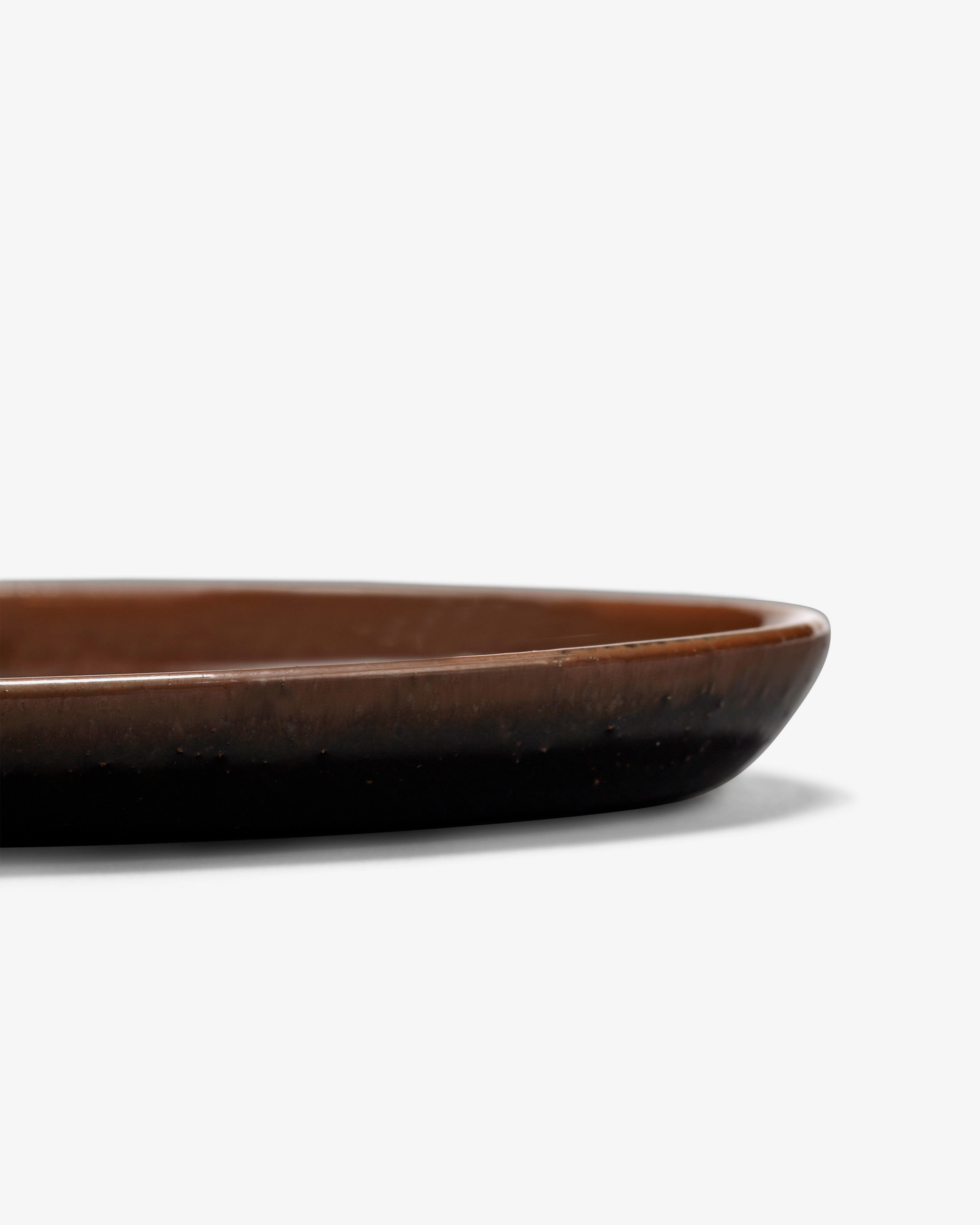 Bread plate dark brown Out of lines