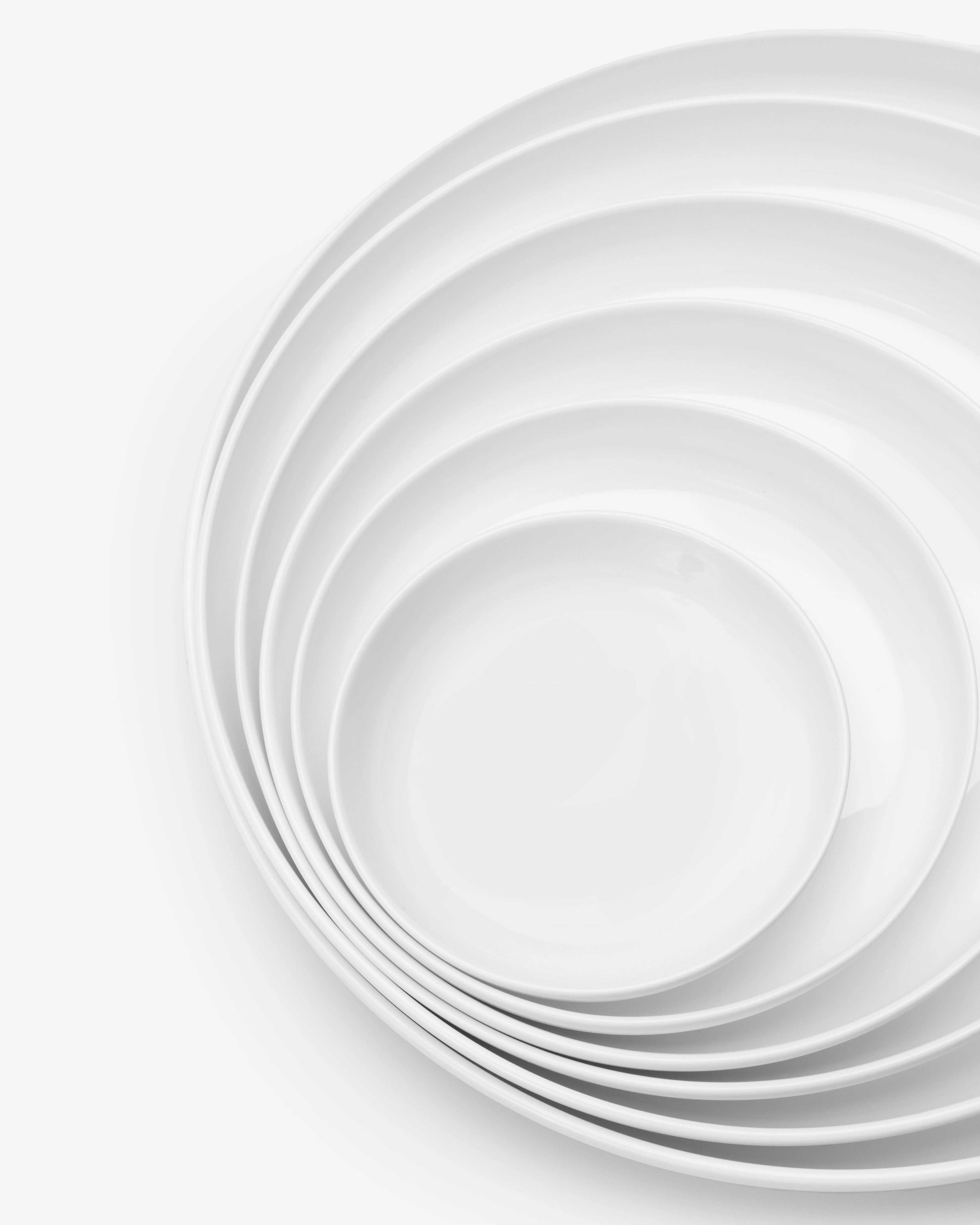 Bread plate high white Base